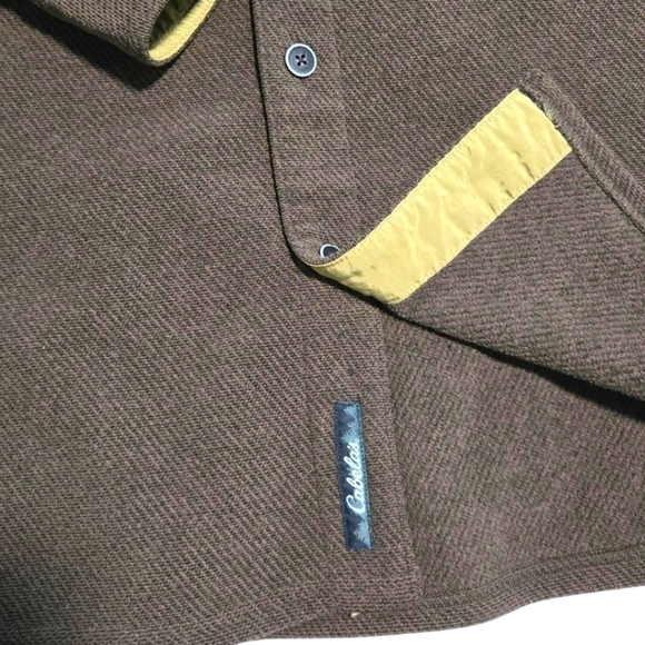 Cabelas Mens Brown Button-Up long Sleeve Tweed Look Size XL - Picture 5 of 6